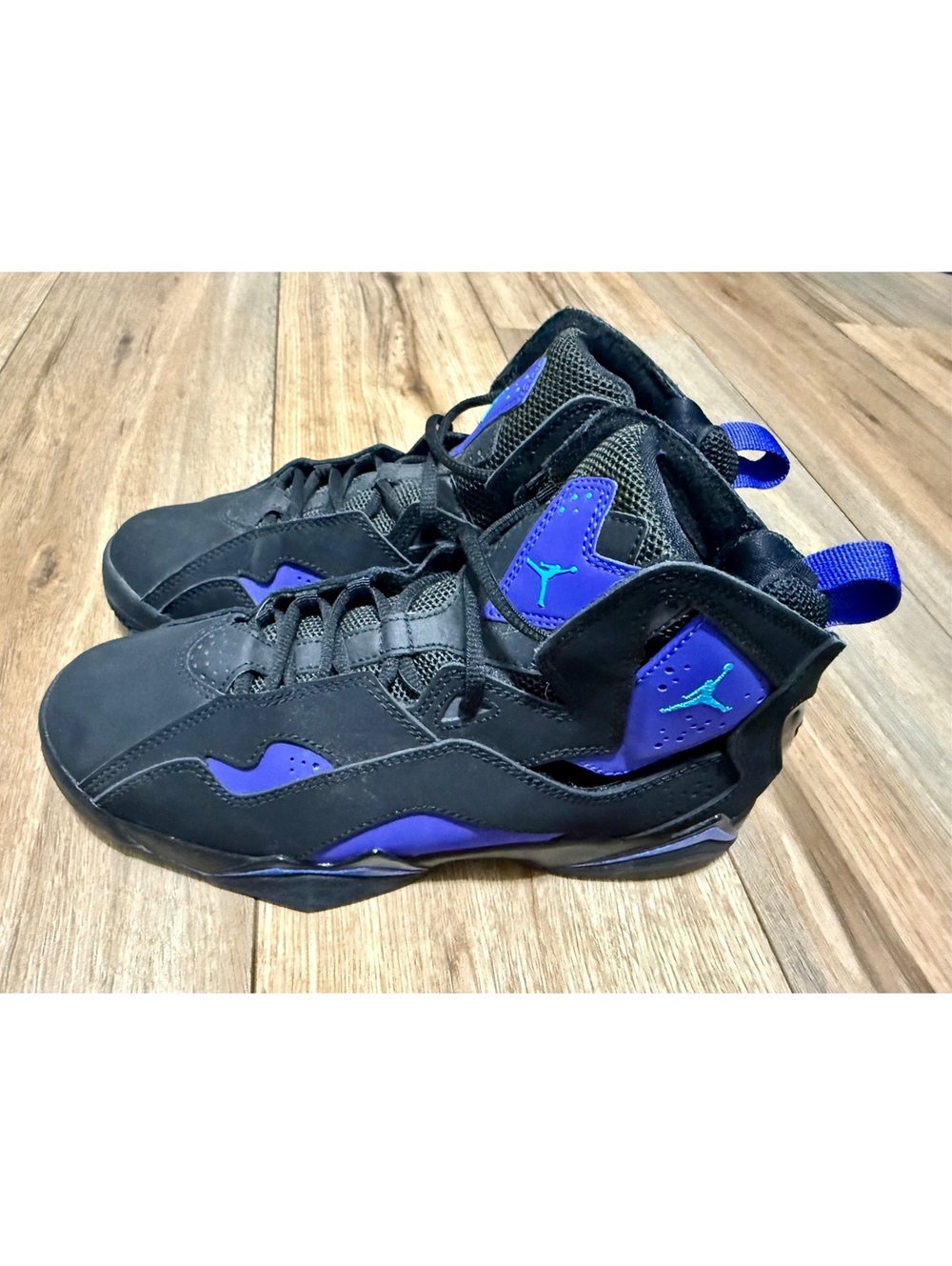 Nike Air Jordan True Flight Boys Basketball Shoe Blue Lagoon 6.5Y 343795-047 EUC